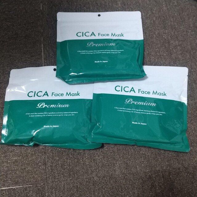 CICAプレミアムフェイスマスク 30枚3袋 コスメ/美容のスキンケア/基礎化粧品(パック/フェイスマスク)の商品写真