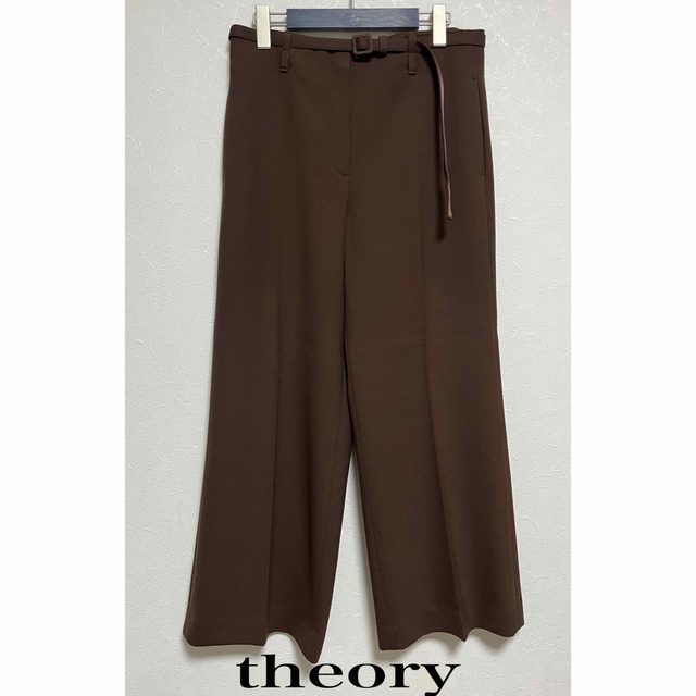 theory(セオリー)のtheoryベルト付きワイドパンツm様お取り置き レディースのパンツ(その他)の商品写真