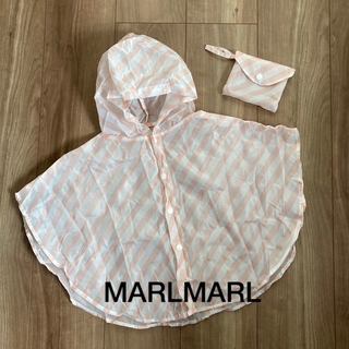 マールマール(MARLMARL)の【美品】MARLMARL ベビー　レインポンチョ　ピンク(レインコート)