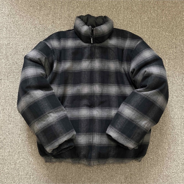 Supreme - supreme Flannel Reversible Puffer Jacket