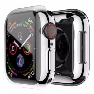 [新品]Apple Watch 全面保護 シルバー 4/5/6/SE 40mm(モバイルケース/カバー)