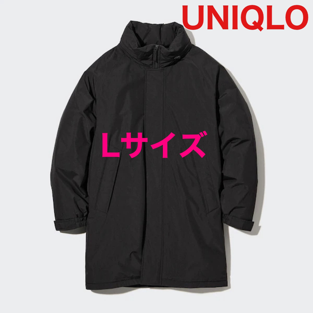 UNIQLO 防風パデッドコート ブラック L