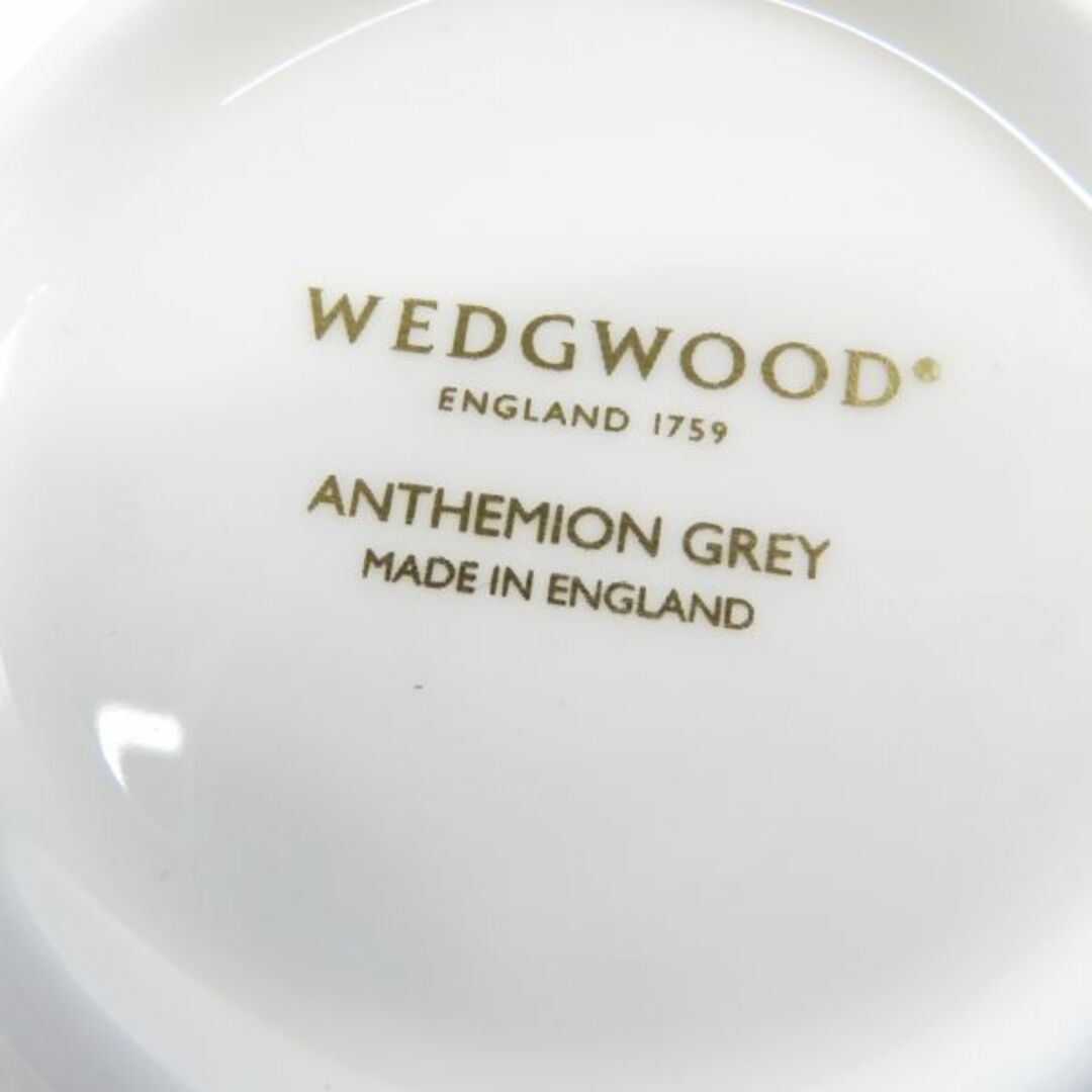 WEDGWOOD(ウェッジウッド)の美品 WEDGWOOD ウェッジウッド ANTHEMION GREY アンセミオン グレイ シュガーポット 1点 砂糖 英国 希少 レア SY5367B2  インテリア/住まい/日用品のキッチン/食器(その他)の商品写真