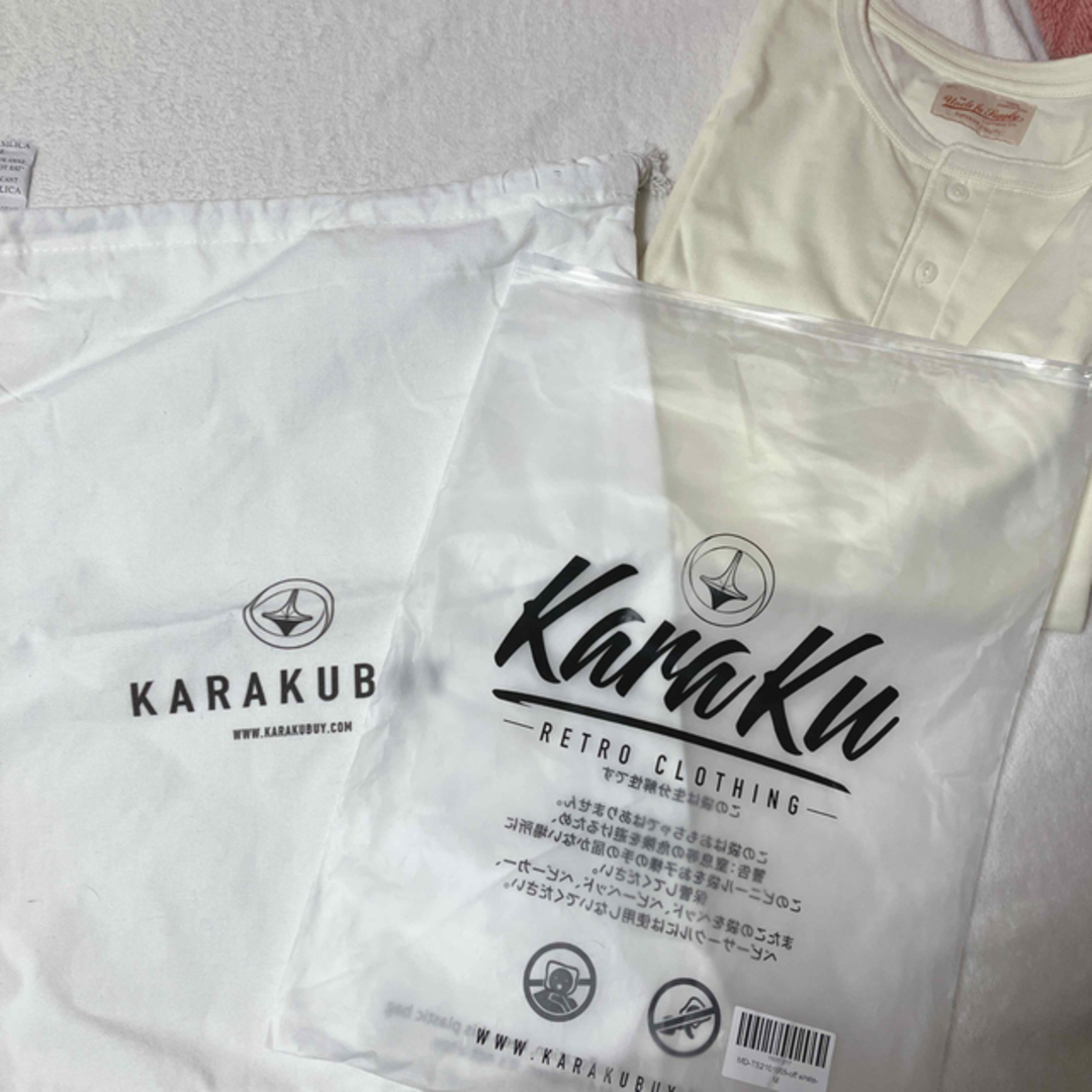 新品未使用　karakubuy Tシャツ　白Tシャツ　メンズ