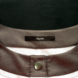 アラミス ARAMIS ワンピース プルオーバー ステッチ 半袖 40 白