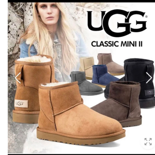 新品　UGG W CLASSIC MINI定番色グレー完売 ムートンブーツ