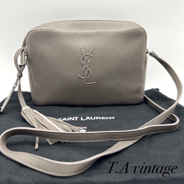 特価】 Yves ショルダーバッグ グレージュ 美品!サンローラン パリ