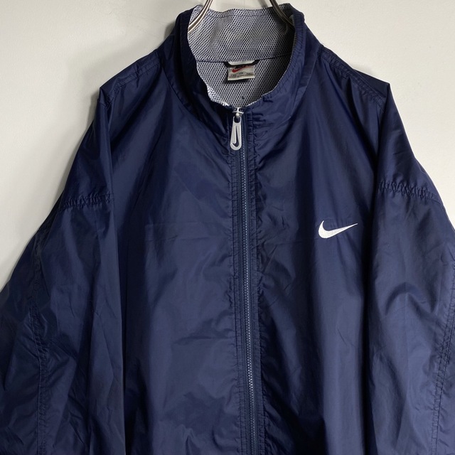 希少 90s Nike パッカブル ビッグ ナイロンジャケット ネイビー XXL