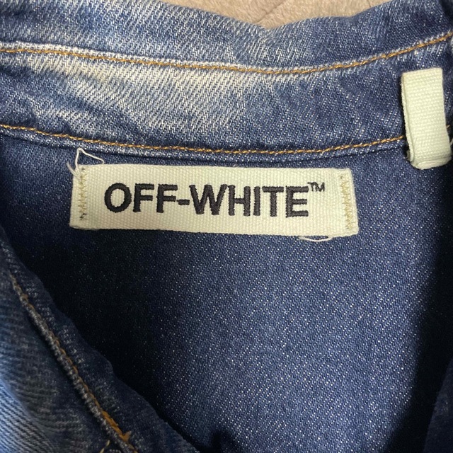 OFF-WHITE(オフホワイト)のoff-white デニムジャケット XS 16aw メンズのジャケット/アウター(Gジャン/デニムジャケット)の商品写真