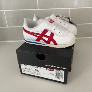 オニツカタイガー(Onitsuka Tiger)の新品未使用 オニツカタイガー ベビー キッズ スニーカー 赤✖️白13.5cm(スニーカー)