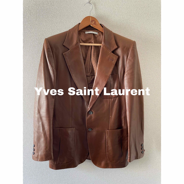 Yves Saint Laurent イヴ・サンローラン　レザーテーラードメンズ