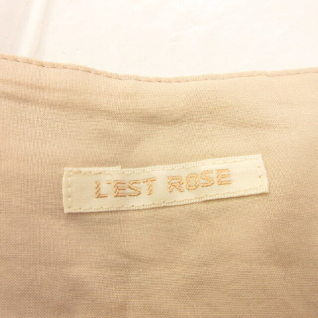 L'EST ROSE(レストローズ)のレストローズ L'EST ROSE ひざ丈スカート フレア 刺繍 ピンク 2 レディースのスカート(ひざ丈スカート)の商品写真
