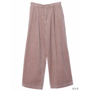 ダブルクローゼット(w closet)のw clotet コーデュロイパンツ＊(pink)(カジュアルパンツ)