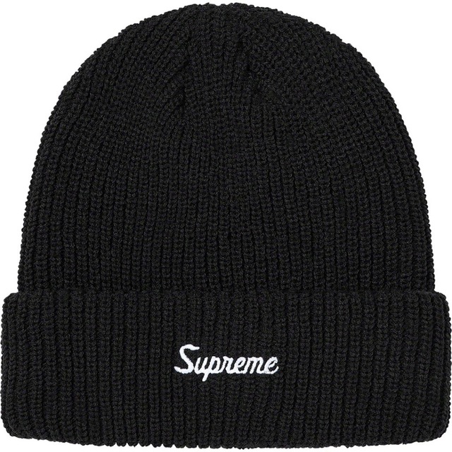 メンズSupreme Loose Gauge Beanie Black