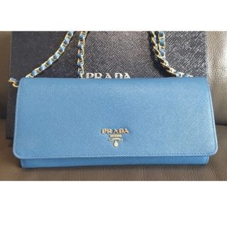 プラダ(PRADA)の【値下げ】【専用】新品未使用PRADAチェーンウォレット✨1M1290(財布)