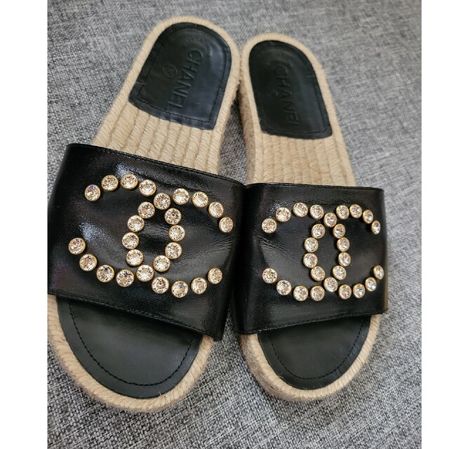 サンダルchanel flat slipper