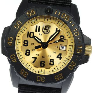 ルミノックス(Luminox)の☆極美品 ★箱・保付【LUMINOX】ルミノックス NAVY SEAL 3500 SERIES ゴールドリミテッドエディション 3505.GP.SET クォーツ メンズ_739043(腕時計(アナログ))