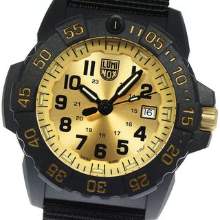 ルミノックス(Luminox)の☆極美品 ★箱・保付【LUMINOX】ルミノックス NAVY SEAL 3500 SERIES ゴールドリミテッドエディション 3505.GP.SET クォーツ メンズ_739043【ev20】(腕時計(アナログ))