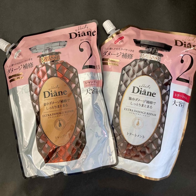 Moist Diane(モイストダイアン)のダイアン シャンプー トリートメント 詰め替え用 新品 コスメ/美容のヘアケア/スタイリング(シャンプー/コンディショナーセット)の商品写真