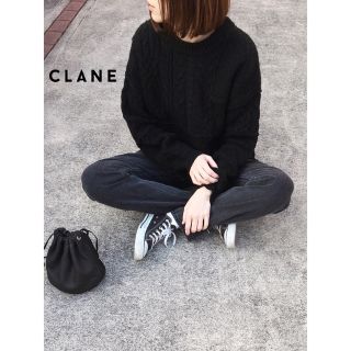 CLANE   CLANE パッチワークケーブルニットプルオーバーの通販 by