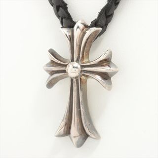 クロムハーツ(Chrome Hearts)のクロムハーツ CHクロスペンダントスモール レザー×925   ユニセック(ネックレス)