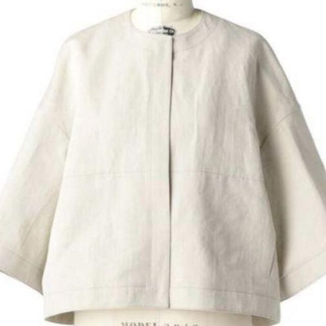 お買得品送料無料 ドゥロワー バックタックノーカラージャケット www
