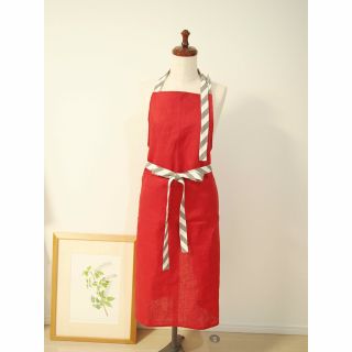 リネン　ロングエプロン　タキマキ　神崎恵(日用品/生活雑貨)