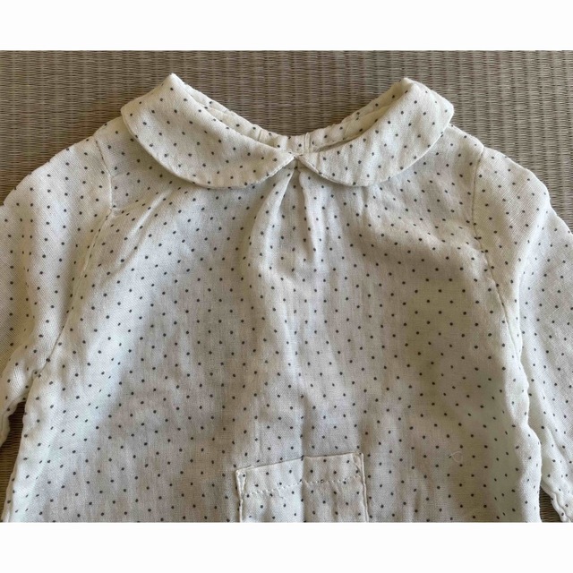 ZARA KIDS(ザラキッズ)のZara Mini  丸襟ドットブラウス キッズ/ベビー/マタニティのベビー服(~85cm)(シャツ/カットソー)の商品写真