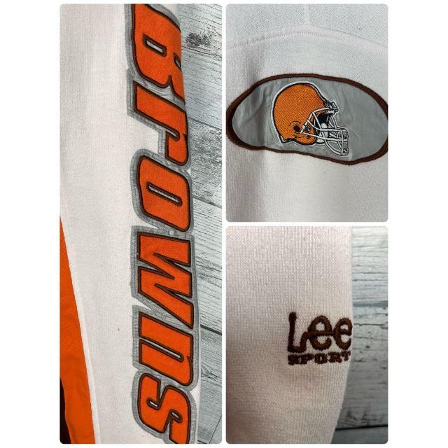 Lee(リー)の【希少】Lee×NFL 刺繍 チームロゴ 袖刺繍 リブライン スウェット 美品 メンズのトップス(スウェット)の商品写真
