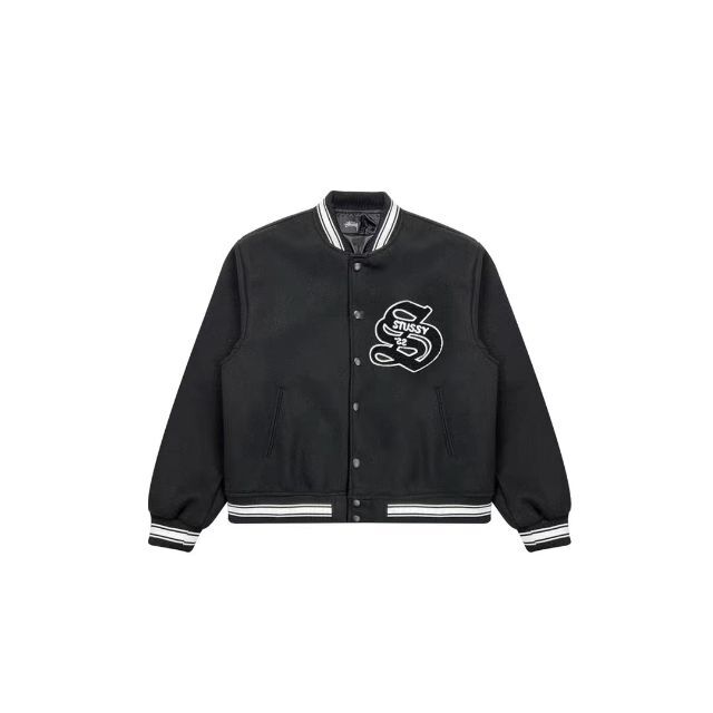 国内外の人気が集結 STUSSY CASENTINO WOOL VARSITY JACKET XL ...