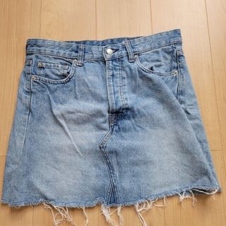 エイチアンドエム(H&M)のデニムスカート(ミニスカート)