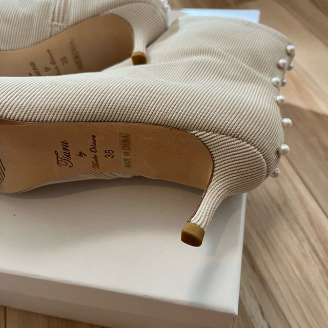 TSURUツルバイマリコオイカワパールショートブーツ¥3万800超美品