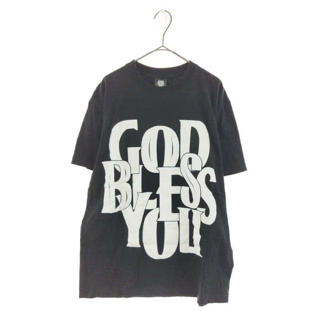 GOD BLESS YOU ゴットブレスユー EXAMPLE TEE イグザンプル ロゴプリント半袖Tシャツ ブラック