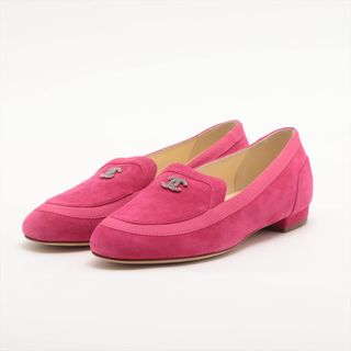 CHANEL - シャネル ココマーク スエード 35C ピンク レディース ...