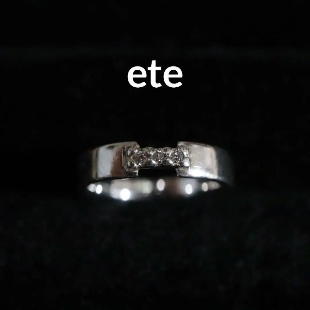 ete(エテ)の【匿名配送】 ete エテ 指輪 リング SV925 2.1g 4号 レディースのアクセサリー(リング(指輪))の商品写真