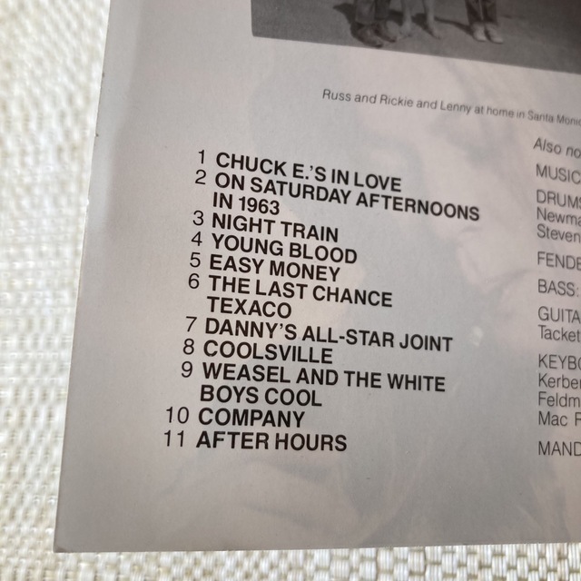 リッキーリージョーンズ　放浪 エンタメ/ホビーのCD(ポップス/ロック(洋楽))の商品写真