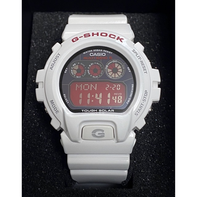 G-SHOCK/三つ目/GW-6900/電波/ソーラー/ホワイト/箱付/反転液晶-