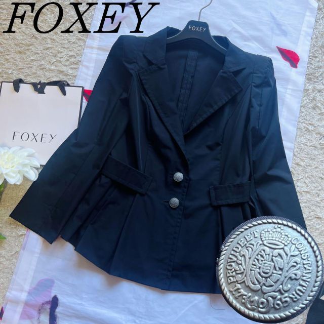 ホットセール FOXEY NEW YORK ショートジャケット ブラウン 38 襟