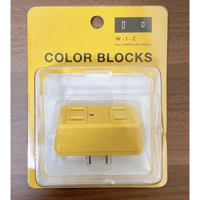 新品★ 電源タップ COLOR BLOCKS 4個くち 黄色 インテリア/住まい/日用品のインテリア/住まい/日用品 その他(その他)の商品写真