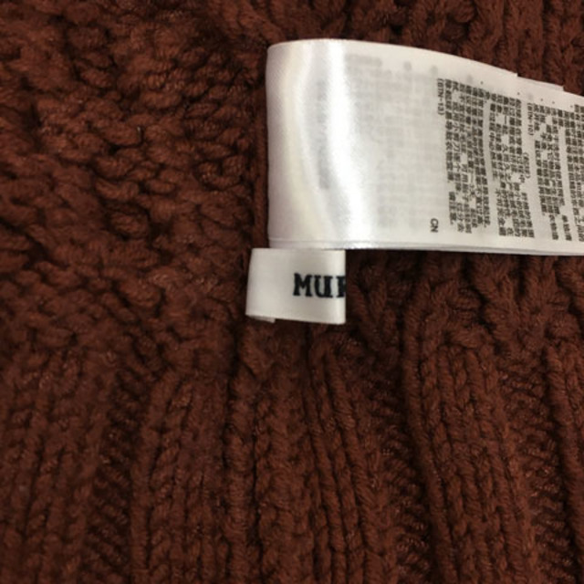 MURUA(ムルーア)のムルーア セーター ニット プルオーバー ケーブル編み 2WAY 長袖 F 茶 レディースのトップス(ニット/セーター)の商品写真