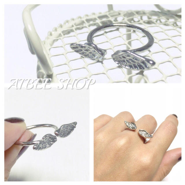 ★今だけ売り切り価格★小さな羽根のリング レディースのアクセサリー(リング(指輪))の商品写真
