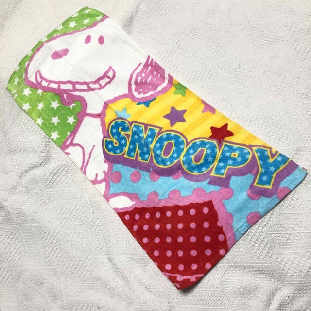 SNOOPY(スヌーピー)のスヌーピー／フェイスタオル／3枚セット エンタメ/ホビーのおもちゃ/ぬいぐるみ(キャラクターグッズ)の商品写真