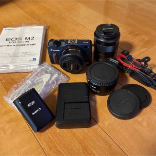 キヤノン(Canon)のCanon EOS M2 ダブルレンズキット  ミラーレス 一眼 カメラ(ミラーレス一眼)