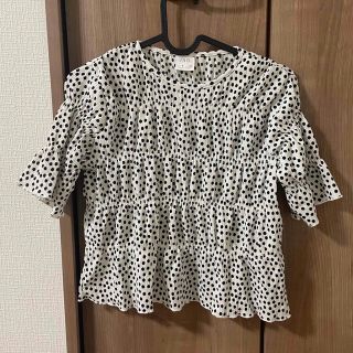 ザラキッズ(ZARA KIDS)のZARA kids ダルメシアン柄ブラウス(ブラウス)