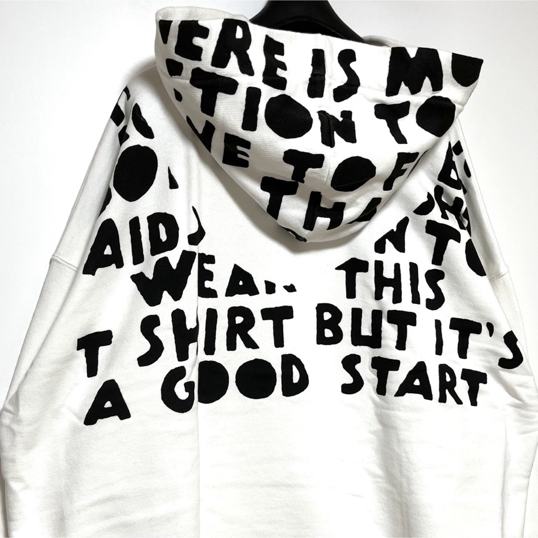 新品未使用 Maison Margiela AIDS HOODIE WHT 2