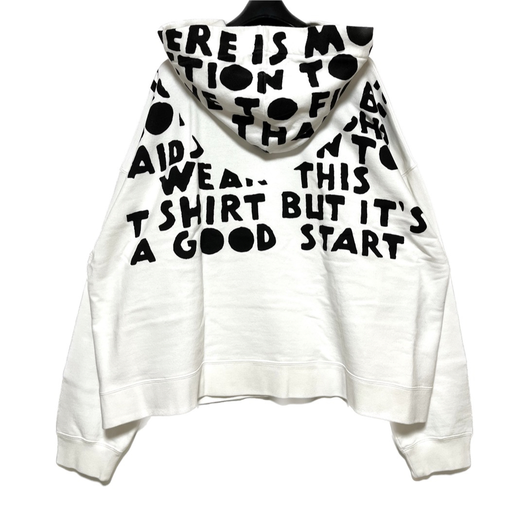 新品未使用 Maison Margiela オーバーサイズエイズパーカー WHT | フリマアプリ ラクマ