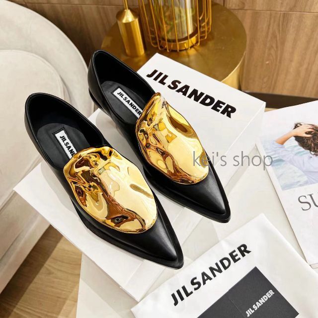 美品未使用】JIL SANDER ジルサンダー パンプス37 23.5cm | www