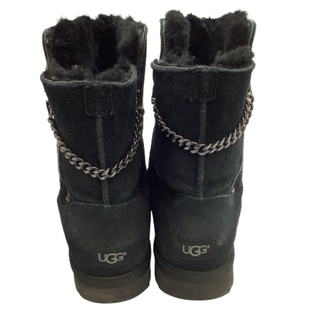 UGG(アグ)の♪♪UGG アグ CLASSIC SHORT SPARKLE ZIP ムートンブーツ SIZE 24cm 1094983 ブラック レディースの靴/シューズ(ブーツ)の商品写真