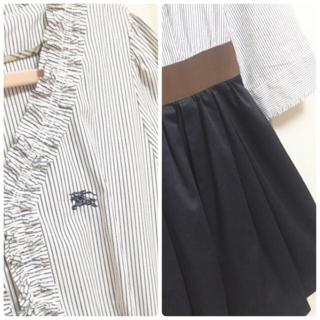 BURBERRY(バーバリー)の☆ バーバリー ブルーレーベル シャツ フレア ワンピース ☆ クレストブリッジ レディースのワンピース(ひざ丈ワンピース)の商品写真