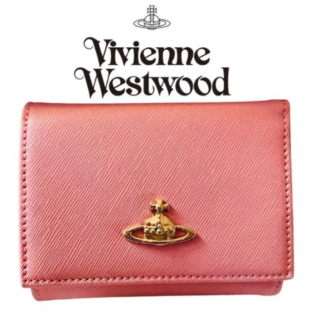 【Vivienne Westwood】未使用 ピンク　三つ折財布